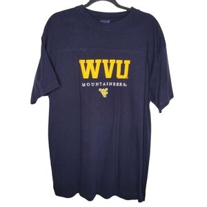 Vintage 90s West Virginia University Mountaineers Embroidered T-Shirt Size XL